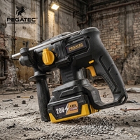 Marteau perforateur rotatif électrique industriel PEGATEC PT10011 avec moteur à balais, batterie lithium-ion 20V haute performance – Vente en gros
