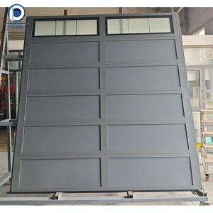 <span class=keywords><strong>Porte</strong></span> <span class=keywords><strong>de</strong></span> <span class=keywords><strong>garage</strong></span> sectionnelle en aluminium <span class=keywords><strong>de</strong></span> style moderne haut <span class=keywords><strong>de</strong></span> gamme Prima avec cadre <span class=keywords><strong>noir</strong></span> et verre trempé givré pour maison résidentielle - Product Image 1