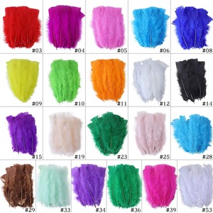 Plumes de dinde teintées de 10-18 cm pour l'artisanat DIY, les coiffures, les costumes, les accessoires de pêche, les décorations de tête, les fêtes, les mariages et la décoration intérieure - Product Image 5