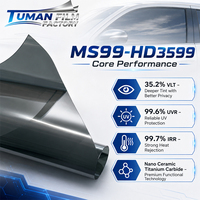 Film de protection pour vitres automobiles Tuman Balanced Visibility Nano Ceramic Titanium Carbide, pour vitres de voiture, avec 35,2 % de VLT et 99,6 % d'UVR