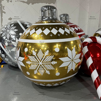 Vente chaude ballon suspendu géant brillant gonflable boule miroir de Noël pour décoration de fête