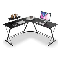 Bureau d'angle exécutif en forme de L pour ordinateur