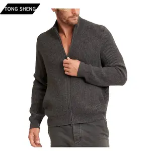 Sweter domba kasmir murni 100% wol kustom rajutan pria Turtleneck pria Sweater kasmir Mongolia ukuran besar untuk pria