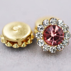 คริสตัลรูปดอกทานตะวันแบบขายส่งสำหรับตกแต่งรองเท้า - Product Image 5