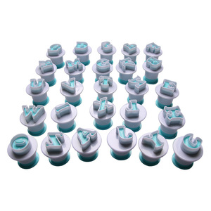 Cortadores de Letras y Números de Plástico para Fondant, Juego de Sellos para Galletas, Molde Ecológico para Galletas y Pasteles, Herramientas para Repostería - Product Image 5