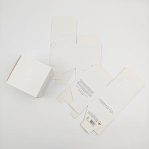 Wholesale Custom Printed Logo Embossed UV Coated White Cardboard Rigid <b>Square</b> Folding <b>Box</b> Luxury Packaging Recycled Reusable - Product Image 2