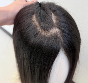 2026 Más Vendido Topper de Cabello Humano Remy Virgen Europeo 100% Sin Procesar con Base de Seda Lisa y Trama Frontal y Trasera - Product Image 6