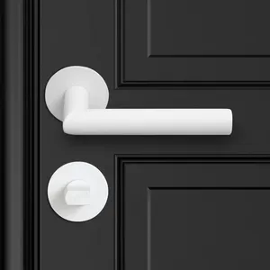 Fabrik Lieferant Custom Design Hot Sale Weiß Moderne Türen Knopf Hebel Gebäude Badezimmer Glastür griff Zug griffe - Product Image 2