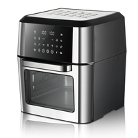 Freidora de Aire RAF 12L, Horno de 2000W con Pantalla Táctil y Asador para Pollo, Papas Fritas y Repostería, Uso Doméstico Familiar