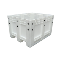Palette en plastique empilable à mailles ventilées de qualité alimentaire HDPE robuste pour les légumes et les fruits