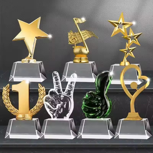 HBL 3D النقش بالليزر نجمة معدنية كريستال جائزة هدية كريستال لفريق المنافسة اجتماع الأبطال - Product Image 2