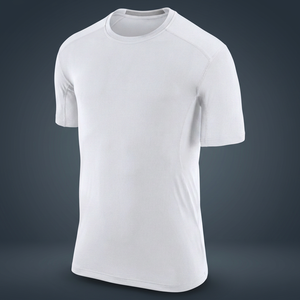 Camiseta de Manga Larga Blanca para Hombre, de Secado Rápido, Transpirable, Ecológica, Antiencogimiento, Corte Ajustado, Cuello Redondo, Informal, de Algodón Tejido - Product Image 2