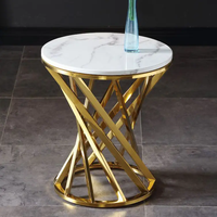 Tables d'appoint de salon à cadre en métal de nouveau style
