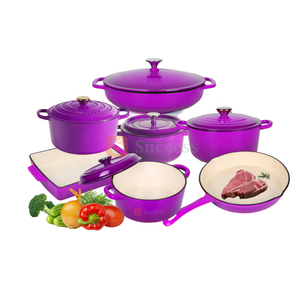 Bộ nồi gang tráng men thương hiệu Success, kiểu Hà Lan, có nắp, chống dính, dùng cho nấu ăn và nướng trong nhà bếp - Product Image 4