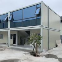 Maison préfabriquée à faible coût à 2 étages, module de maison préfabriquée, structure en acier, appartement préfabriqué, maison conteneur en kit