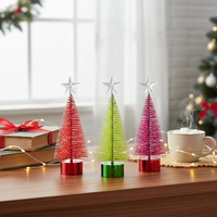 SANWEI Mini Kleiner Moderner Weihnachts-LED-Lichter Künstlicher Baum Indoor Desktop Heim-Dekorativer Weihnachtsbaum