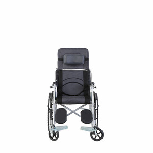 Lightweight Folding Wheelchair With Double Brake Reclining Manual <b>Mobility</b> <b>Chair</b> For Elderly Patients - Product Image 2