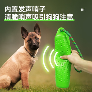 Bâton d'entraînement en caoutchouc Yite pour chiens avec corde, jouet interactif pour apporter et mâcher - Product Image 3