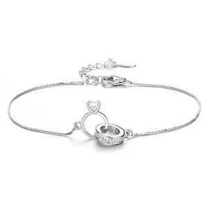 Somen Atacado 925 Sterling Silver Charme Pulseiras Para As Mulheres Moissanite Belas Jóias Pulseiras Pulseiras Com Certificat