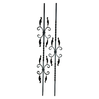 Piquets forgés en fer forgé Garde-corps Fenêtre Grill Porte Conception Escaliers Broche