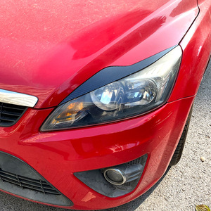 Ford Focus MK2.5 Headlight Eyebrows Carbon Fiber Texture ABS Decal 2008-2011 Exterior Trim Cover - Product Image 2