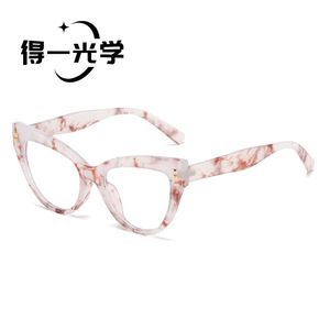 กรอบแว่นตาแบบ Cat Eye ป้องกันแสงสีฟ้า สำหรับทุกเพศ เลนส์ PC แบบเต็มกรอบ - Product Image 2