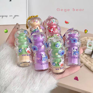 <span class=keywords><strong>2026</strong></span> ओम 6 रंग कार्टून गेज भालू मॉइस्चराइजिंग हर्बल सार पोषण और चिकना सनस्क्रीन होंठ देखभाल तेल - Product Image 1