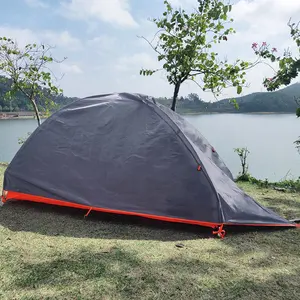 Outdoor Camping 1 Person Double Layer Backpacking Waterproof Easy Install Portable Sun Shelter Single Hiking Tent