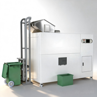 Broyeur de déchets alimentaires commercial 500 kg en acier inoxydable avec moteur 3 CV et technologie silencieuse – Machine de traitement des déchets et de compostage