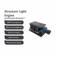 Moteur de lumière structurée XX3D023V2 1080P haute luminosité 300 lumens pour la numérisation 3D