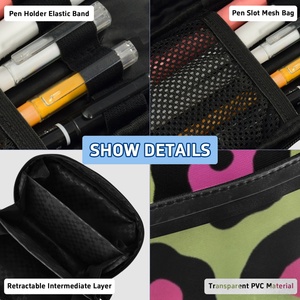 Pochette de papeterie personnalisée à imprimé léopard avec fermeture éclair, trousse scolaire, étui à crayons, organisateur d'accessoires essentiels pour le sac à dos des enfants - Product Image 3