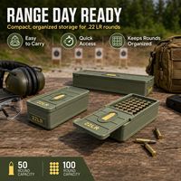 Boîte de rangement compacte et durable pour munitions PLA de type tiroir 22LR, best-seller transfrontalier, portable et de poche