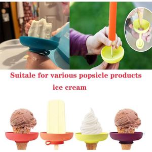 Soporte de Silicona Lavable y Reutilizable para Helados y Conos para Niños, Evita que el Helado se Derrete y gote en las Manos Sucias - Product Image 4