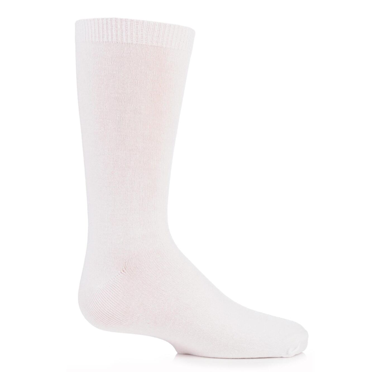 Boys and girls plain colors custom crew bamboo kids socks with customized logo