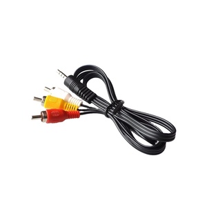 Conector Jack de 3,5mm macho a 3 RCA adaptador 3,5 a RCA macho Audio Video AV Cable - Product Image 1