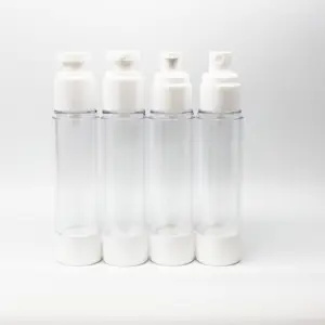 Wadah kosmetik 50ml botol pompa Lotion pengap plastik