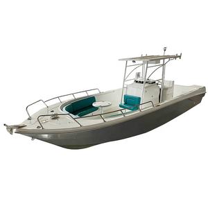 YAMANE YACHT barca da pesca in fibra di vetro 9.50m 31ft grigio chiaro vendita calda Console centrale in fibra di vetro con barca sportiva superiore - Product Image 1