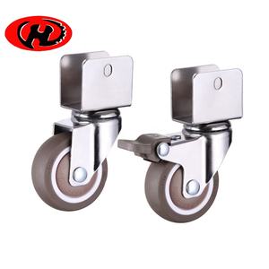 Cama de bebé <span class=keywords><strong>Mini</strong></span> TPR <span class=keywords><strong>Ruedas</strong></span> 1 "1,25" 1,5 "Rueda giratoria TPE de 2 pulgadas - Product Image 2