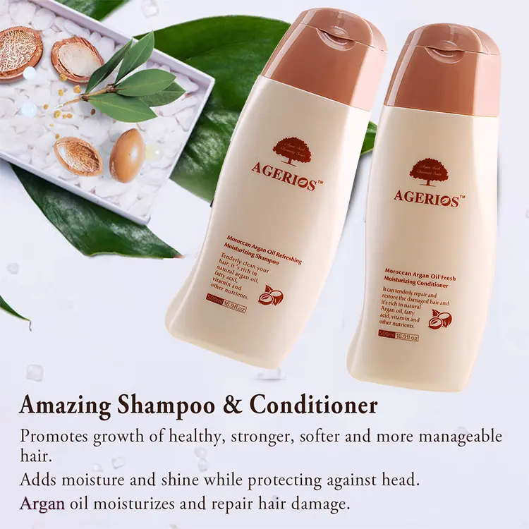 Conjunto de cuidado capilar, melhor hidratante em massa de óleo de argan livre, shampoo e condicionador, etiqueta privada, cuidados com o cabelo