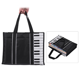 Borsa impermeabile da 5mm in cotone con motivo <span class=keywords><strong>a</strong></span> chiave per pianoforte - Product Image 3