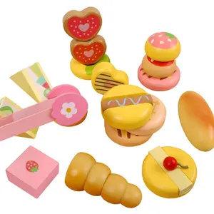 Bánh Trẻ Em Bánh Trà Chiều Bằng Gỗ Đồ Chơi Nhỏ Bé Trai Và Bé Gái Bếp Gia Đình Quà Sinh Nhật