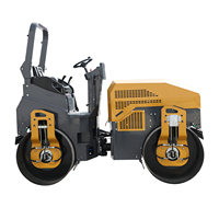 Compacteur routier vibrant hydraulique de 1 tonne, mini-compacteur d'asphalte pour travaux de construction routière