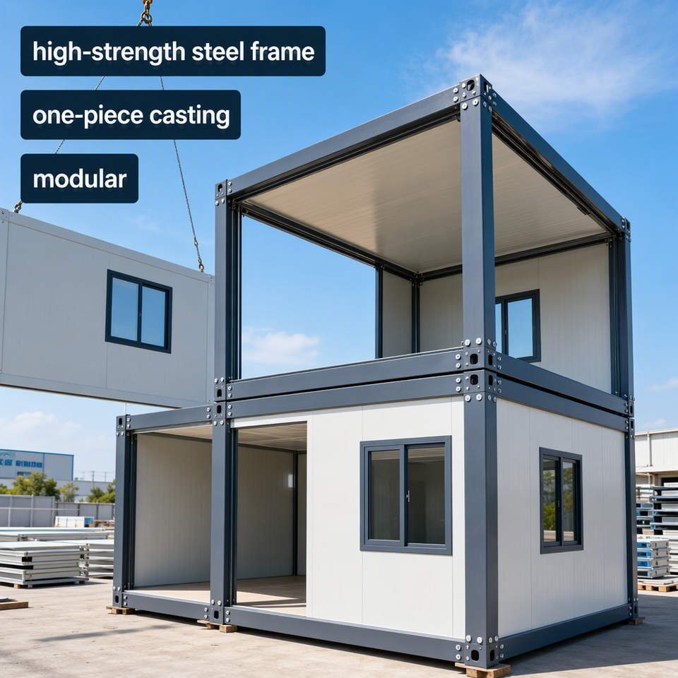Solar Ready Double Wing Expandable Villa Off Grid Solar Ready Battery ...