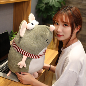1 Chiếc Gối Chuột Xám Béo Đáng Yêu 20-45Cm Đồ Chơi Thú Nhồi Bông Cho Bé Gái Đồ Chơi Bé Trai Quà Tặng Sinh Nhật Búp Bê Chuột Dễ Thương - Product Image 6