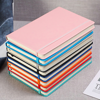 Carnet personnalisé avec logo sur mesure, promotionnel, A5, A6, A7, 100 feuilles, en cuir PU, couverture rigide avec lien de fermeture