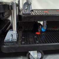 Chariot de vente pliable BC-257, hauteur de déchargement personnalisable, capacité de charge de 300 kg, chariot à panneaux, chariot à roulettes, chariot à outils