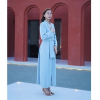 Dernier design de blazer long personnalisé pour femmes, robe de bureau, nouvelle abaya pour femmes musulmanes