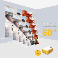 Prix d'usine Mini projecteur A10 1080HD Projecteur numérique LED portable 23 langues 1800 lumens Projecteur de poche pour enfants