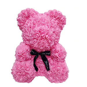 Flower Bear <b>Photo</b> <b>Booth</b> Prop Soap Rose Handmade Wedding Decoration 17 In - Product Image 4