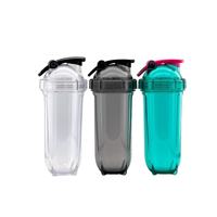 Bouteille de shaker de protéines pour la salle de sport, en plastique sans BPA, avec logo personnalisé, transparente, 350 ml, 500 ml, 700 ml, gobelet de sport